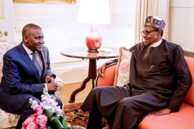 Corona: Buhari Ya Jinjinawa Dangote Bisa Gudunmuwar Naira Miliyan 200 Da Ya Bada
