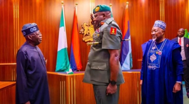 Tinubu Decorates Acting COAS Oluyede With Lieut. General Rank 20241105 200021 0000